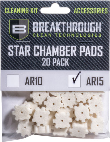 BREAKTHROUGH AR-15 STAR - CHAMBER PAD 20 PK W/ 8-32 ADTR — view 1