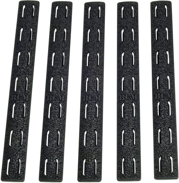 BCM KMRRPBLK5 Rail Panel Kit  AR Platform KeyMod 5.55" Black Polymer 5 Pack — view 1