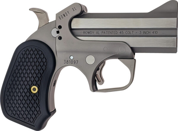 Bond Arms BARWXL Rowdy XL  45 Colt (LC) .410 2rd Shot 3.50" Matte Stainless Steel Frame Black Extended B6 Resin Grips — view 1
