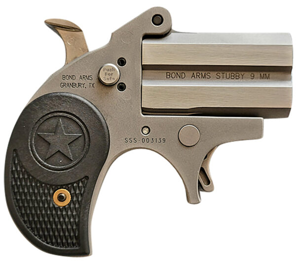 Bond Arms BASTB9mm Luger 2rd Shot 2.20" Matte Stainless Steel Frame,  Black Textured Polymer Grips — view 1