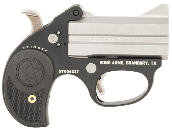 Bond Arms BAST Stinger  22 LR 2rd, 3" Double Matte Stainless Steel Barrel, Anodized Aluminum Frame, Black Nylon Grip, Rebounding Hammer, Crossbolt Safety — view 1
