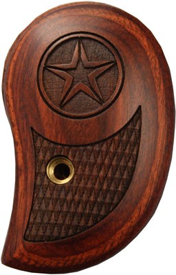 BOND ARMS GRIP STANDARD LAM. - ROSEWOOD W/LASER STAR — view 1