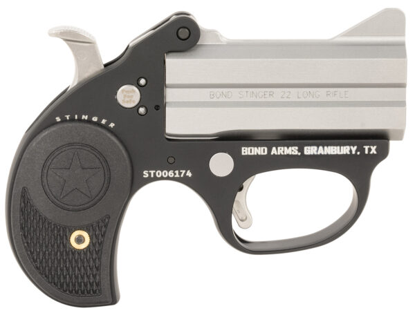 Bond Arms BASL Stinger  22 LR 2 3" Matte Double Anodized Stainless Steel Barrel, Anodized Aluminum Frame, Black Rubber Grip — view 1