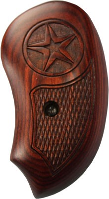 BOND ARMS GRIP EXTENDED LAM. - ROSEWOOD/GREY W/LASER STAR — view 1