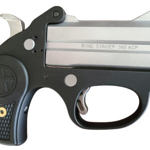 Bond Arms BASL Stinger  380 ACP 2rd 3" Matte Stainless Steel Barrel, Anodized 7075-T6 Aluminum Frame, Rebounding Hammer, Blade Front/Fixed Rear Sights, Rubber Grip, Manual Safety