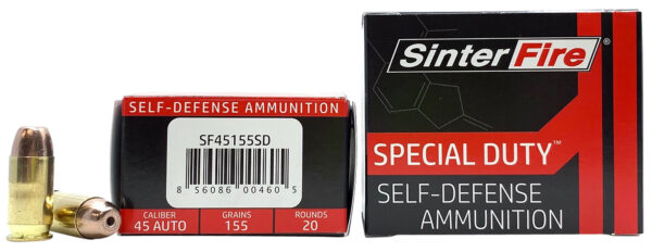 SinterFire Inc SF45155SD Special Duty (SD)  45ACP 155gr Lead Free Frangible Hollow Point 20 Per Box/10 Case — view 1