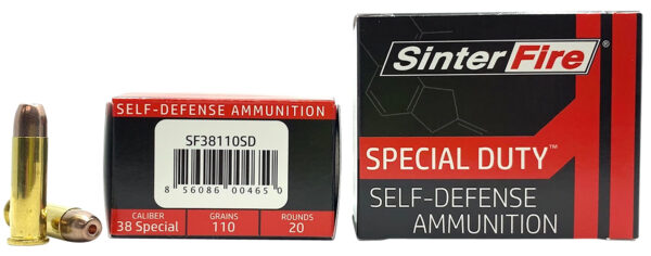 SinterFire Inc SF38110SD Special Duty (SD)  38Special 110gr Lead Free Frangible Hollow Point 20 Per Box/10 Case — view 1