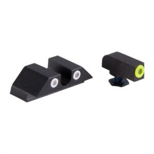 GLOCK 17/19/33/46 YELLOW FRONT & CLEAR U NOTCH REAR