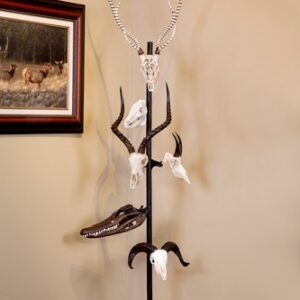 SKULL HOOKER TROPHY TREE W/ 5 - BRACKETS CUSTOMIZABLE DISPLAY — view 4