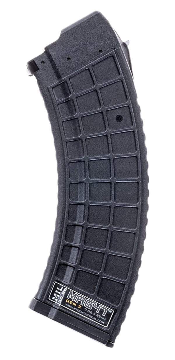 Xtech Tacitcal XTT1152BLKMIL Gen2  30rd Waffle 7.62X39 Fits AK-47 Black Stainless Steel — view 1