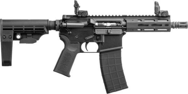 Tippmann Arms A101042 M4 Micro Elite 22 LR 25+1 7" Black Parkerized Threaded Barrel, Black Parkerized Receiver w/Picatinny Rail, M-LOK Handguard, Black T5 Arm Brace, Black Gen2 Grip, Right Hand — view 1