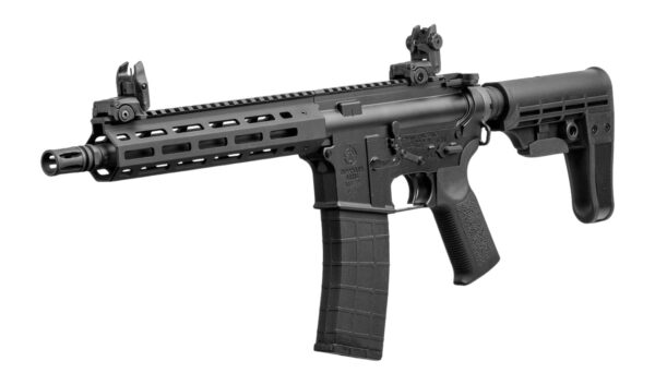 Tippmann Arms A101088 M4 Elite 22 LR 25+1 11" Black Parkerized Threaded Barrel, Black Parkerized Aluminum Receiver w/Picatinny Rail, M-LOK Handguard, Black T5 Arm Brace, Black Gen2 Grip — view 1