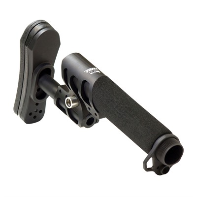 ZULU ADJUSTABLE STOCK W/PADDED PISTOL BUFFER TUBE-BLACK — view 1
