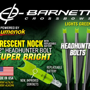 LUMENOK XBOW ARROW 22" BARNETT - HEADHUNTER GREEN CRESCENT 3PK — view 2