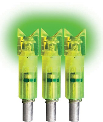 LUMENOK LIGHTED NOCK XBOW GRN - CRESCENT EASTON CARBON 3PK — view 1