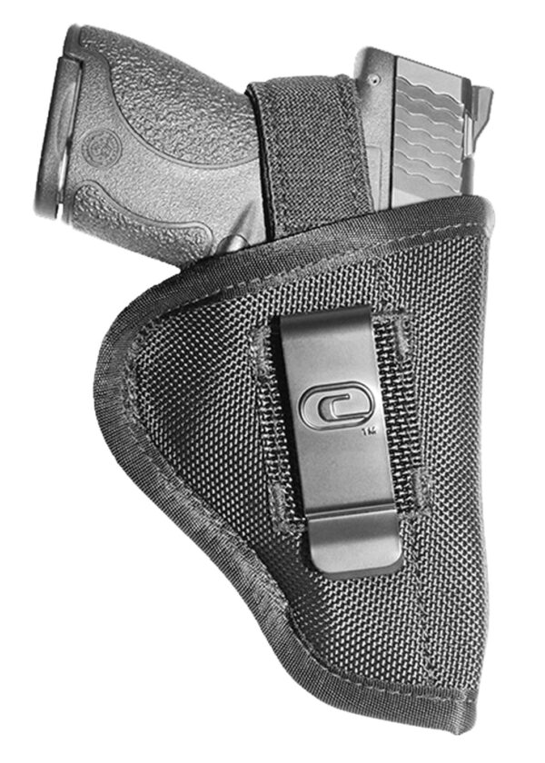 Crossfire Shooting Gear CRFTUSA1M1 The Undercover  IWB/OWB Size 01 Black Ballistic Nylon Belt Clip Fits Micro 1-1.50" Barrel Ambidextrous — view 1