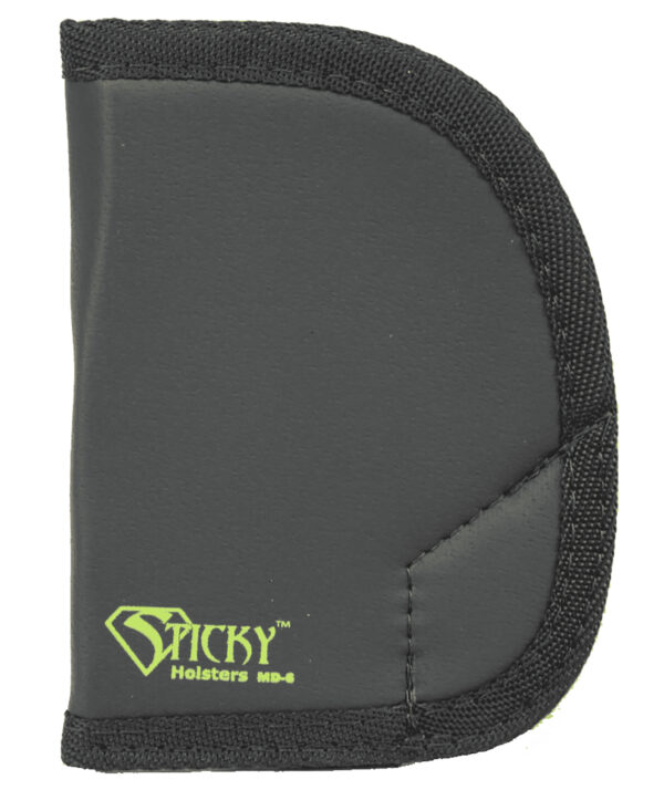Sticky Holsters MD6 MD-6  Black/Green Latex Free Rubber Fits Ruger SP101 Ambidextrous — view 1