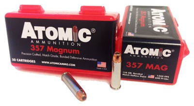 ATOMIC 357 MAG 158GR JHP - 50RD 10BX/CS — view 1