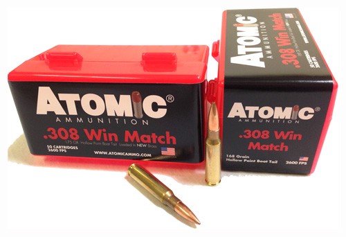 ATOMIC 308 WIN 168GR MATCH - BTHP 50RD 10BX/CS — view 1