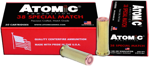 ATOMIC 38 SPECIAL MATCH 148GR - COPPER PLATE HBWC 50RD 10BX/CS — view 1