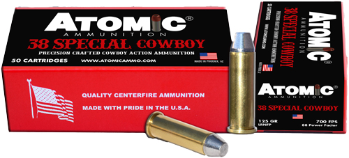 ATOMIC COWBOY 38 SPECIAL - 125GR LEAD-RNFP 50RD 10BX/CS — view 1