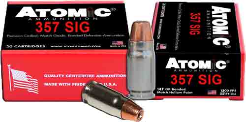 ATOMIC 357 SIG 147GR JHP - 20RD 10BX/CS — view 1