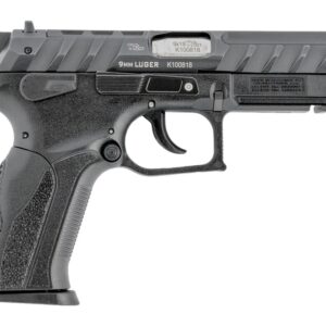 Grand Power 8588005808644 K100 Mk23 9mm Luger 15+1 4.25" Stainless Rotating Barrel, Black Optic Ready/Serrated Slide, Black Frame w/Accessory Rail, Textured Grip