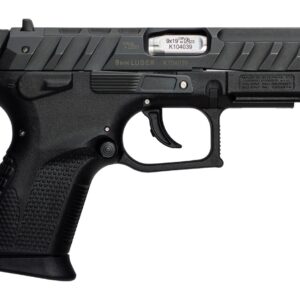 Grand Power 8588005944663 P1S Mk23 9mm Luger 12+1 3.66" Stainless Rotating Barrel, Black Optic Ready/Serrated Slide, Black Frame w/Accessory Rail, Checkered Grip, Ambidextrous