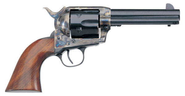 Taylors & Company 700ADE 1873 Cattleman New Model 45 Colt (LC) 6rd 4.75" Blued Cylinder & Barrel Color Case Hardened Steel Frame Walnut Navy Size Grip (Taylor Tuned) — view 1