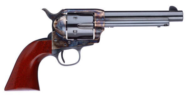 Taylors & Company 701EDE 1873 Cattleman New Model 357 Mag 6rd 5.50" Blued Cylinder & Barrel Color Case Hardened Steel Frame Walnut Navy Size Grip (Taylor Tuned) — view 1