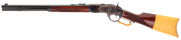 Taylors & Company 550239COM 1873 Comanchero 357 Mag Caliber with 10+1 Capacity, 18" Blued Barrel, Color Case Hardened Metal Finish & Walnut Straight Stock Right Hand (Full Size) — view 1
