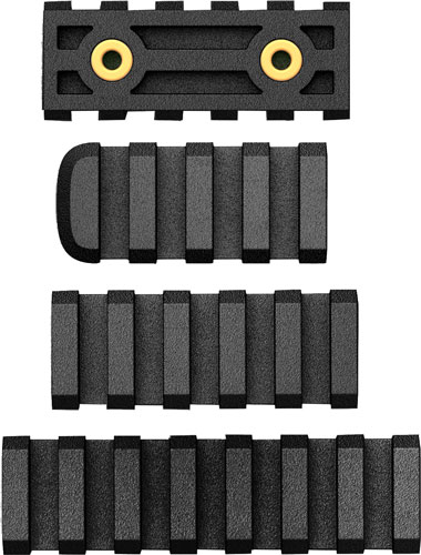 AB ARMS RAIL COMBO PACK LTF - 7/5/4 SLOT RAILS BLACK — view 1