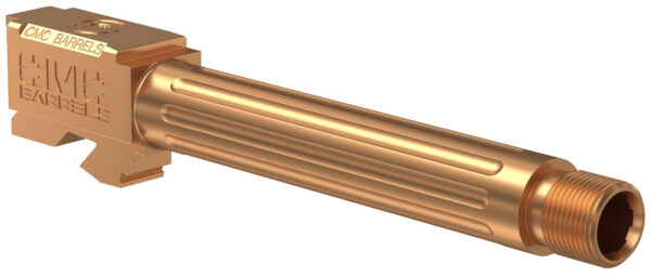 CMC Triggers 75513 Match Precision  9mm Luger 4.48" Fluted/Match Grade/Threaded Bronze DLC Stainless Steel, Compatible w/ Glock 17 Gen3-4 — view 1