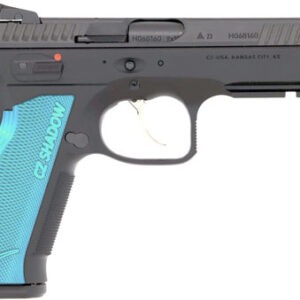 CZ CUSTOM SHADOW 2 ACCU 9MM FS - 17-SHOT BLACK POLY BLUE GRIPS — view 3