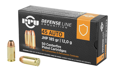 PPU 45ACP JHP 185GR 50/500 — view 1