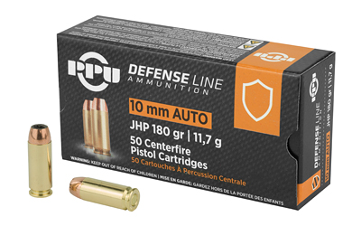 PPU 10MM JHP 180GR 50/500 — view 1