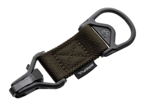 Magpul MAG516-RGR MS1/MS3 Sling Adapter made of Steel with Ranger Green Melonite Finish, Polymer Hardware, Nylon 1.25" Webbing & Two to One-Point Design for AR-15, M4 & M16 — view 1