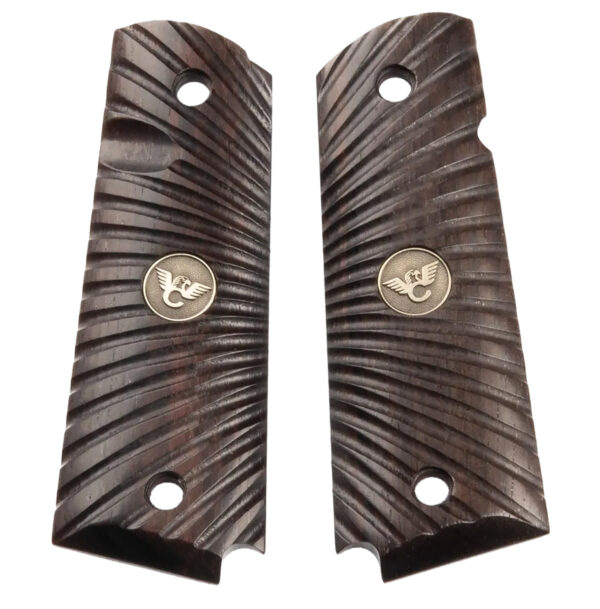Wilson Combat 351MFS Side Panel Grips Full Size Starburst Cocobolo — view 1