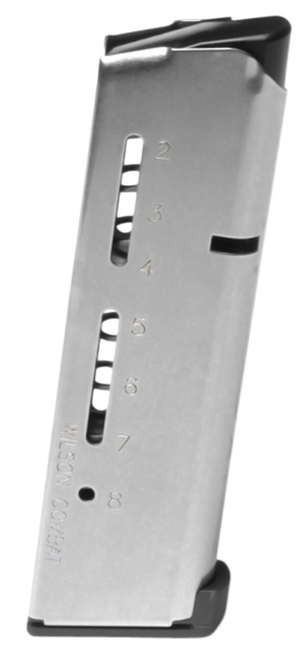 Wilson Combat 500CHD ETM  8rd Detachable w/ Lo-Profile Steel Floor Plate 45 ACP+P Fits Wilson Combat 1911 Elite Tactical Stainless Steel — view 1