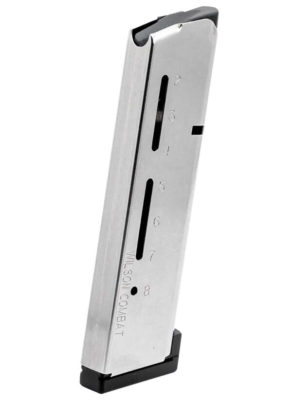 Wilson Combat 500AHD ETM  8rd Detachable w/ Aluminum Floor Plate 45 ACP+P Fits Wilson Combat 1911 Elite Tactical Stainless Steel — view 1