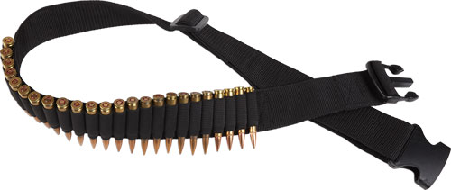 BULLDOG RIFLE AMMO BELT HOLDS - 24 CARTRIDGES ADJUSTABLE BLK — view 1