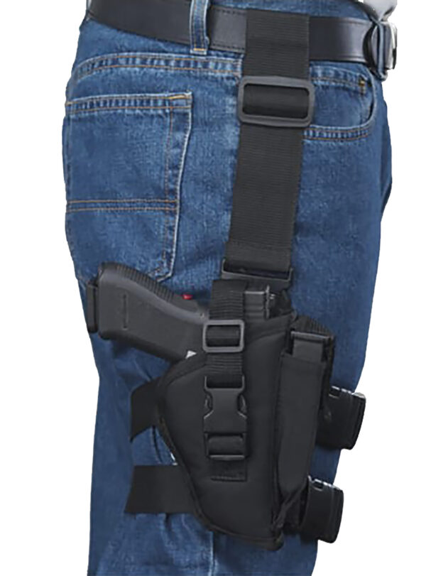 Bulldog WTAC8R Tactical  Leg Black Knit Fits Large Semi-Auto Fits 3.50-5" Barrel Right Hand — view 1