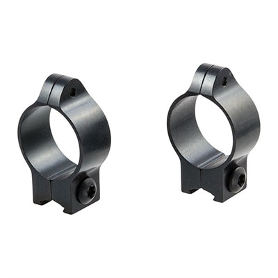 1'' LOW (0.35'') 11MM DOVETAIL RINGS, BLACK — view 1