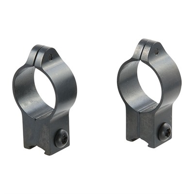 1'' HIGH (0.60'') 11MM DOVETAIL RINGS, BLACK — view 1