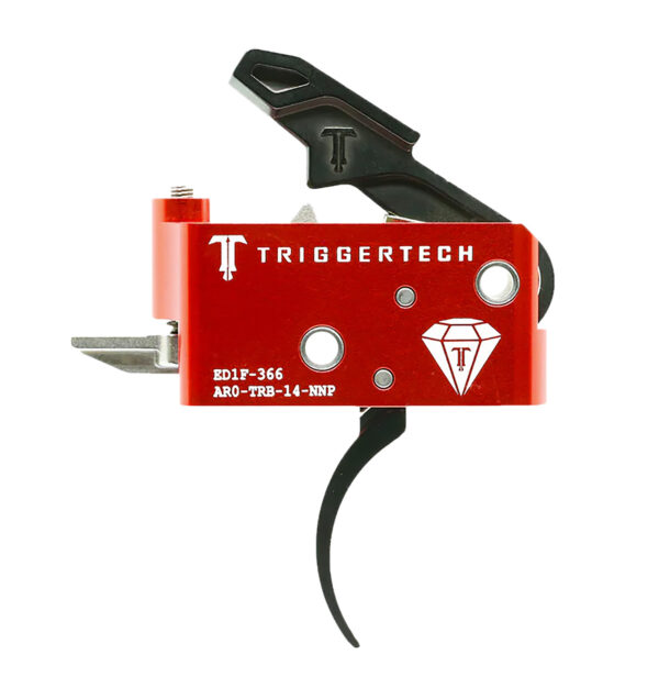 TriggerTech AR0TRB14NNP Diamond  Two-Stage Black Pro Curved Trigger with 1.50-4 lbs Draw Weight for AR-15 Right — view 1