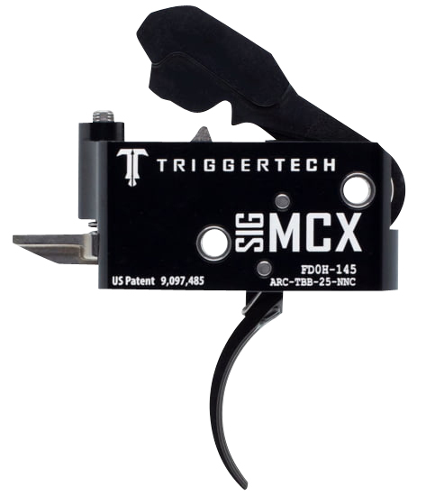 TriggerTech ARCTBB25NNF Adaptable  Two-Stage Flat Trigger with 2.50-5 lbs Draw Weight & Black PVD Finish for Sig MCX — view 1