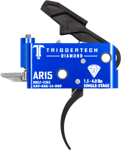 TRIGGERTECH AR-15 SINGLE STAGE - BLACK DIAMOND PRO CURVED — view 1