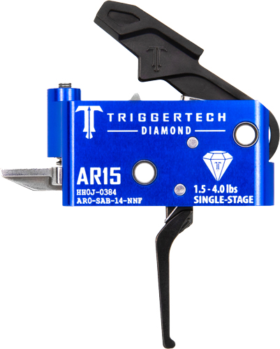 TRIGGERTECH AR-15 SINGLE STAGE - BLACK DIAMOND FLAT — view 1