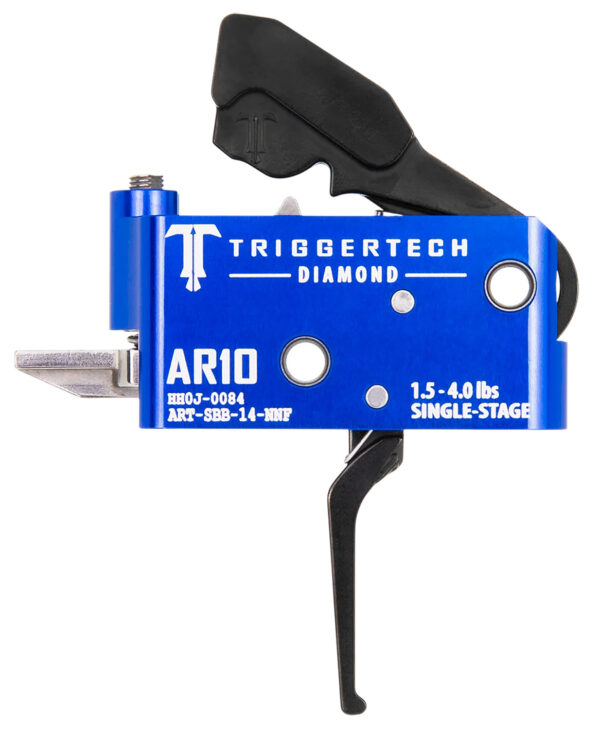 TriggerTech ARTSAB14NNF Diamond  Black Straight Flat Fits AR-10 — view 1