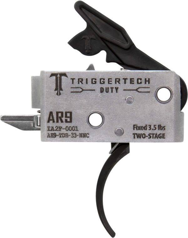 TriggerTech AH9TDB33NNC Duty  Curved Trigger Two-Stage 3.50 lbs Draw Weight Fits AR-9 — view 1
